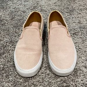 Vans Pink Asher Suede Slip On